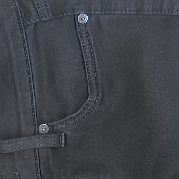 7 For All Mankind Black Ankle  High Rise Jeans Size 26 - Picture 6 of 9